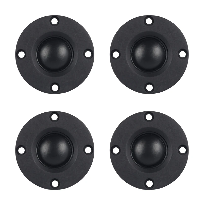 

Top 4Pcs Tweeter Speaker 6 Ohm 30W Hifi Soft Dome Silk Film Treble Loudspeaker Neodymium Toothed Aluminum Heat Sink