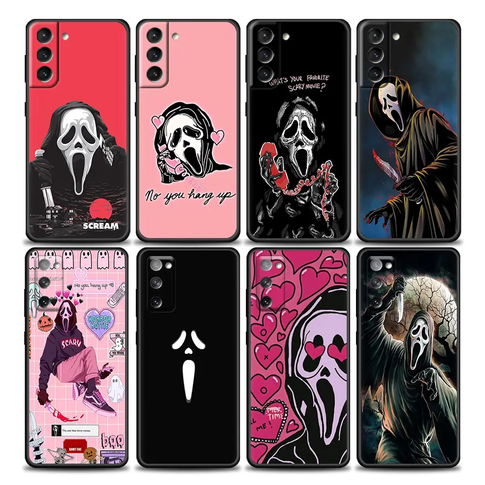 

Call Me Ghostface Horror Scream S22Ultra Case For Samsung Galaxy S21 S20 FE S22 Ultra S10 S9 S8 Plus 5G Case Soft Cover Fundas
