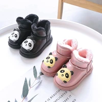 winter baby girls boys snow boots warm outdoor childrens cute printed waterproof non slip kids plush boots infant cotton shoes