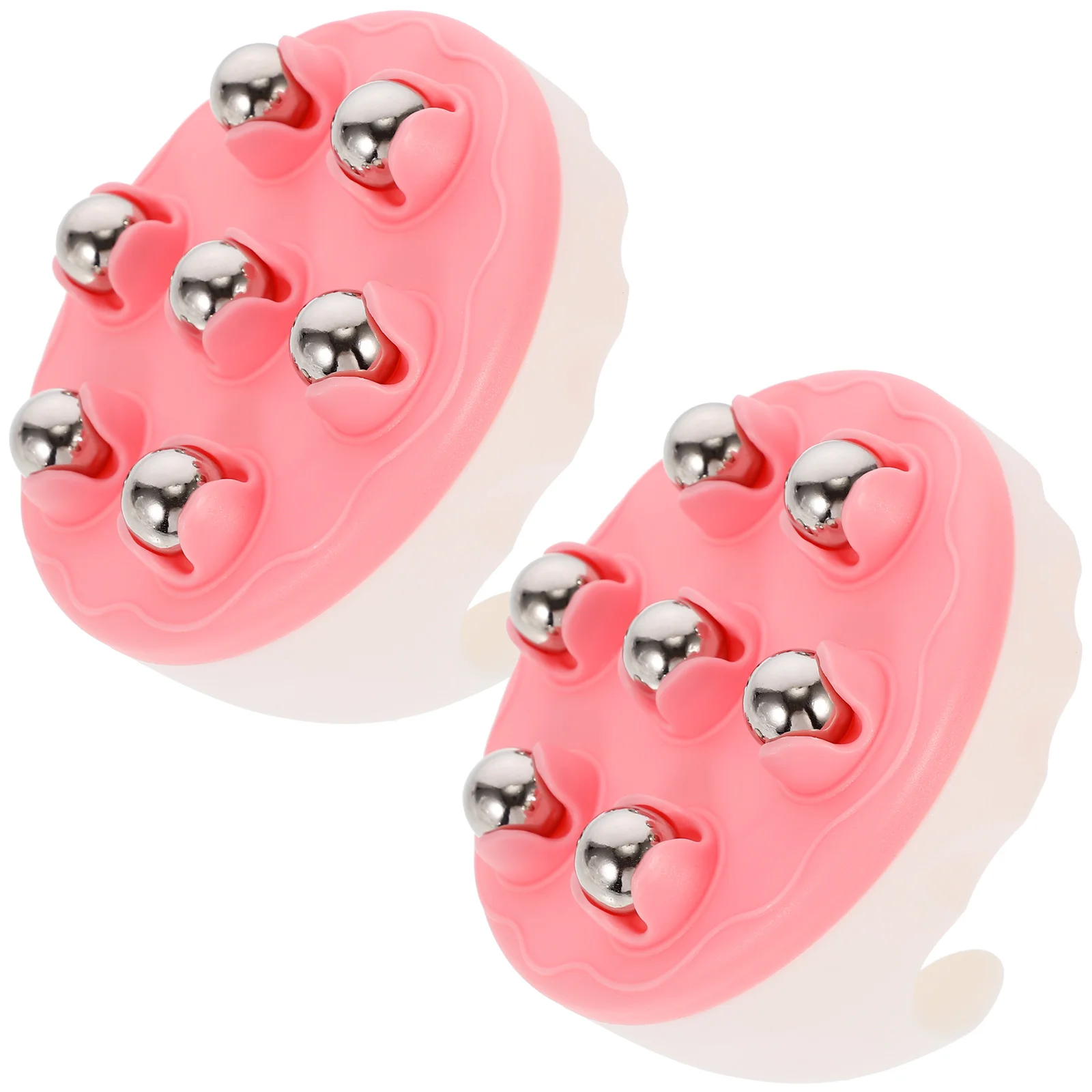 

2Pcs Roller Handheld Chest Foot Rolling Balls Tool Body Care Tool Massager