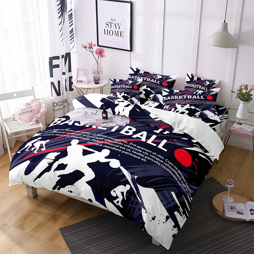 

Football Comforter Cover Queen Size American Soccer Bedding Set Sports Games Duvet Cover Set for Boys Girls Teen for Living