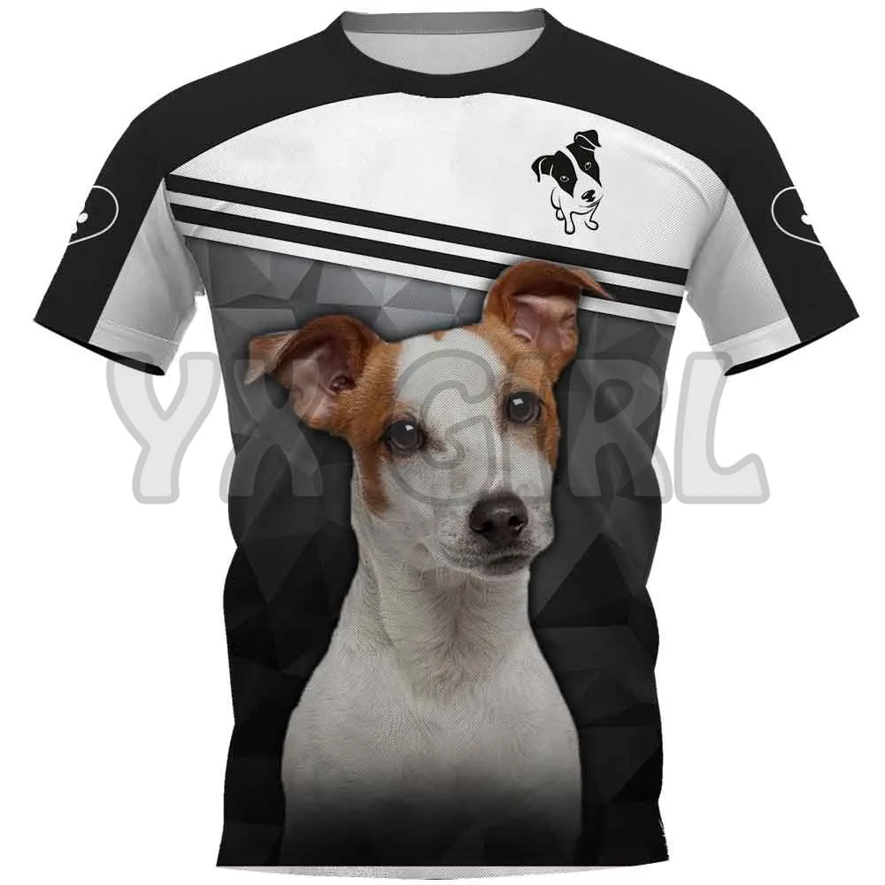 

2022 Summer I Found A Paw Jack Russell 3D All Over Printed T Shirts Funny Dog Tee Tops shirts Unisex