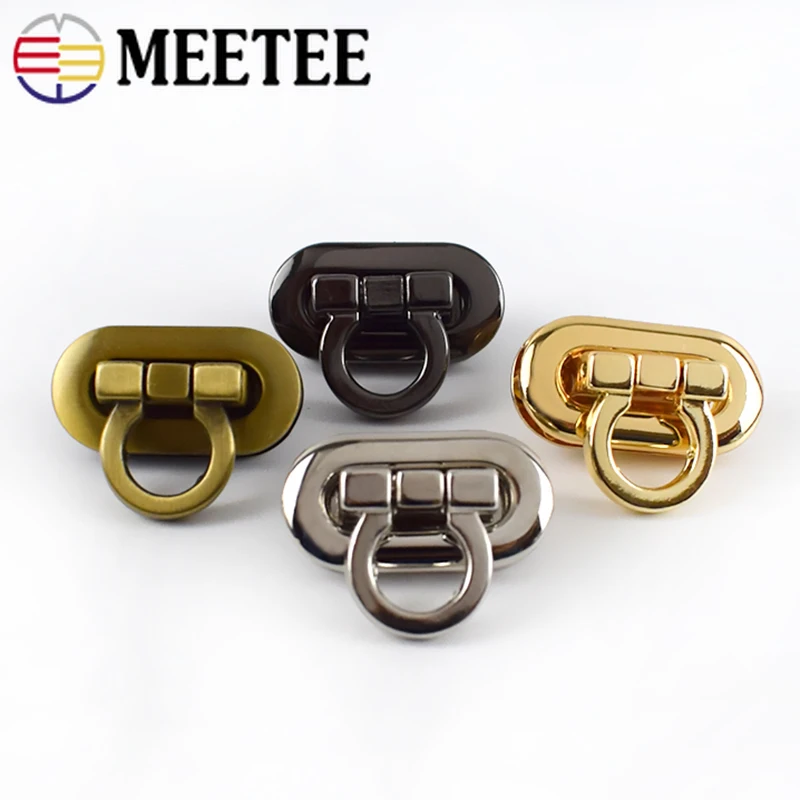 5pcs Meetee Metal Turn Twist Lock Buckles Women Bag Handbag Closure Decoration Clasps DIY Leather Craft Hardware Accessories | Дом и сад