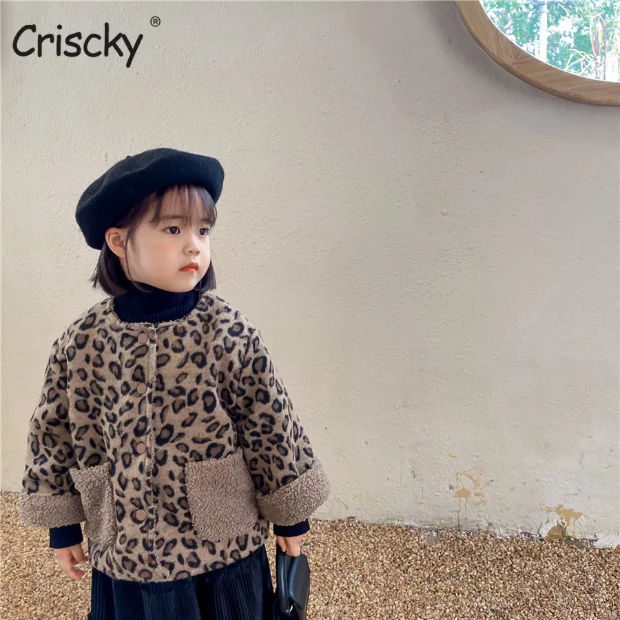 

Criscky 2022 New Children Winter Jacket for Girl Winter Top Coat Kids Warm Thicken O Neck Baby Coats Causal Outerwear