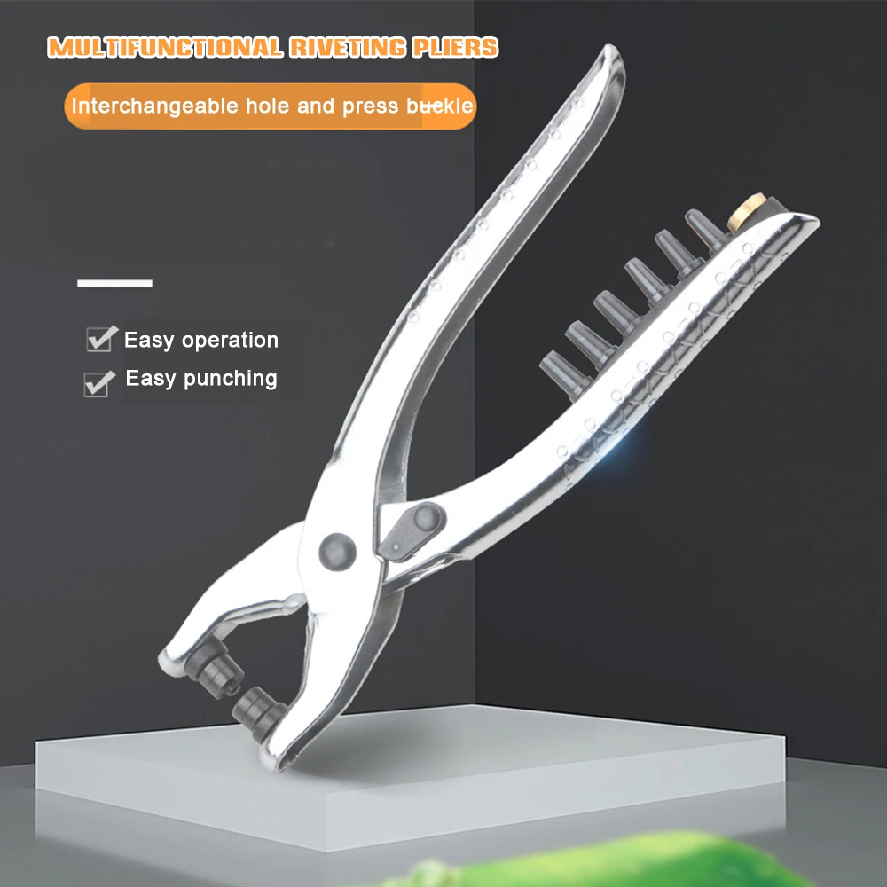 

Puncher Riveting Pliers Interchangeable Head Drilling Hole Pressing Pliers MAZI888