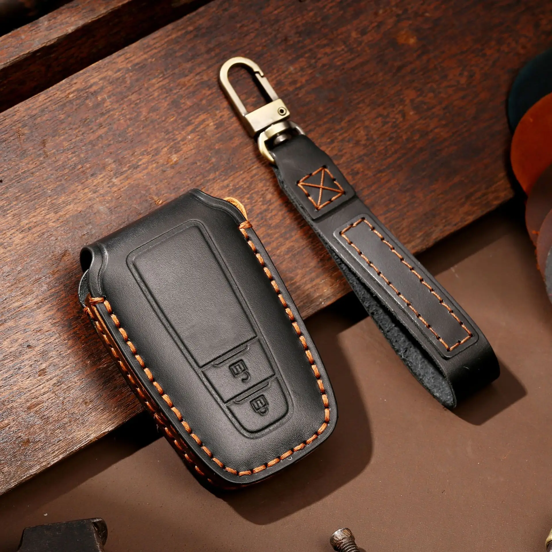 

suitable for Key Cover For Toyota Keychain Case Toyota Car Key Case Leather