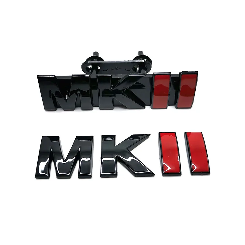 

Глянцевые черные MKII решетчатые буквы логотипа Гольф 2 Эмблема багажника MK2 3D автомобильные наклейки