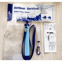 2022 new outdoor wild picnic emergency survival drinking water filter first aid self portable water purifier