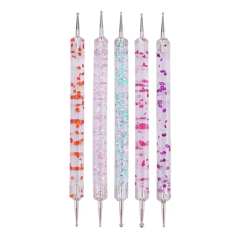 

NEW IN Nail Art Dotting Pen Tool for Nails Designs Dual-ended Drawing Painting Rhinestones Manicure Tools