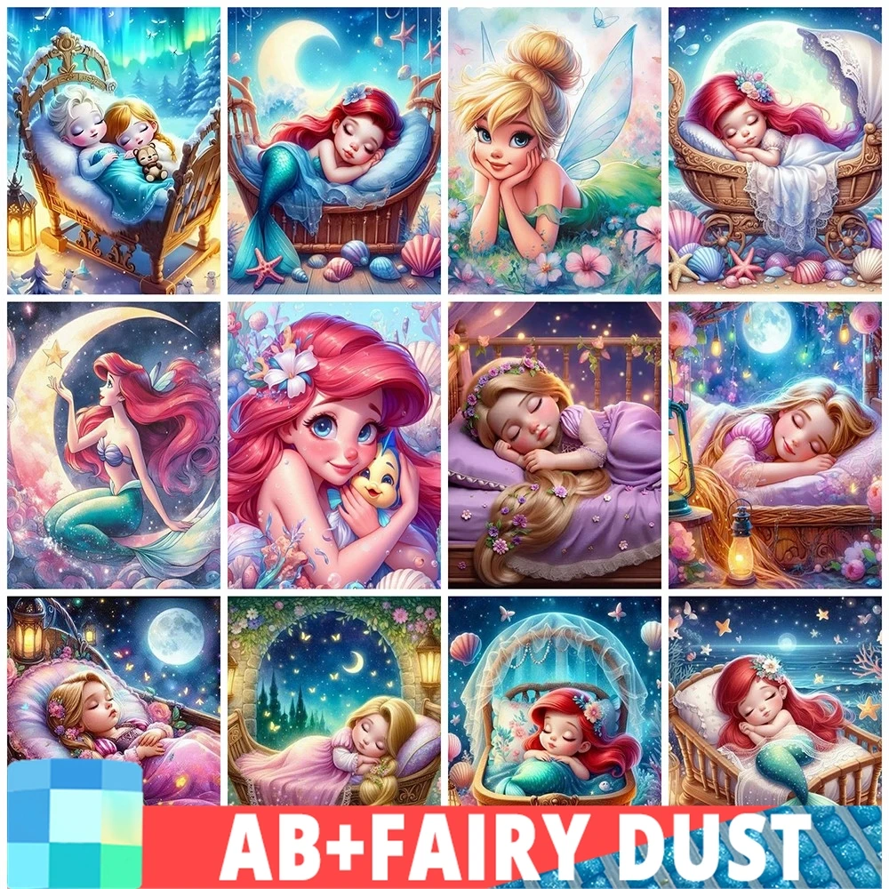 Набор для рисования сказочная пыль AB Disney алмазная живопись Русалка принцесса