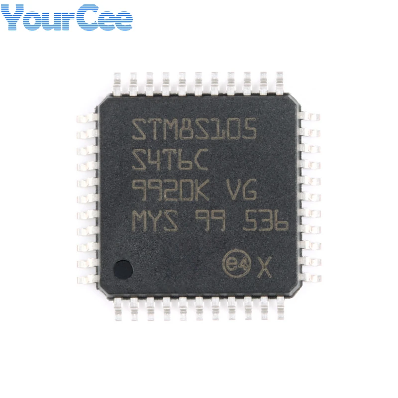 

STM8S105S4T6C LQFP-44 16MHz 16KB Flash Memory 8-bit Microcontroller MCU Micro Controller LQFP44 EEPROM 1KB RAM 2KB