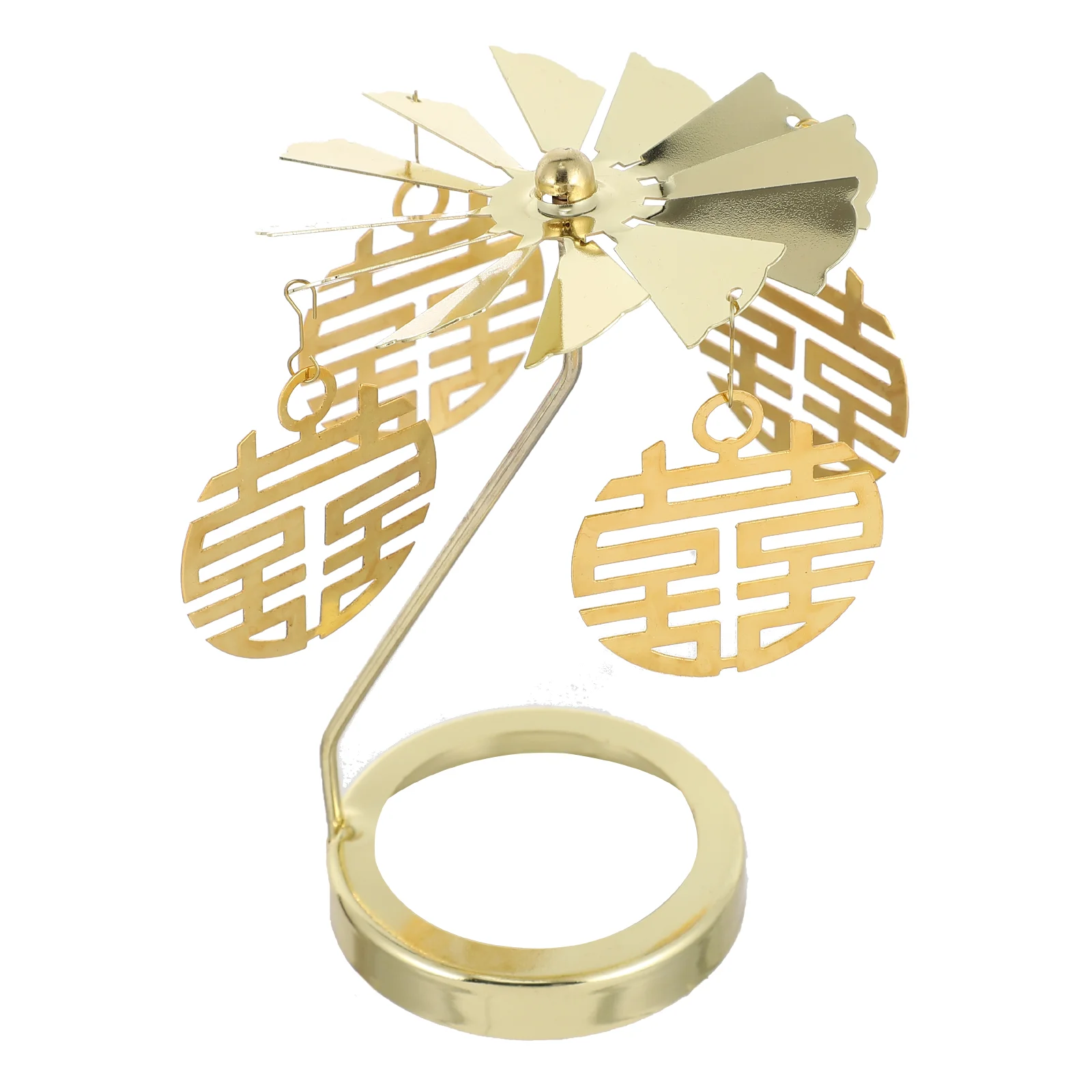 

Rotating Lid Romantic Candlestick Wedding Topper Holder Revolving Stand Favors Cup Decorative Rotary Party Accessory Rotated