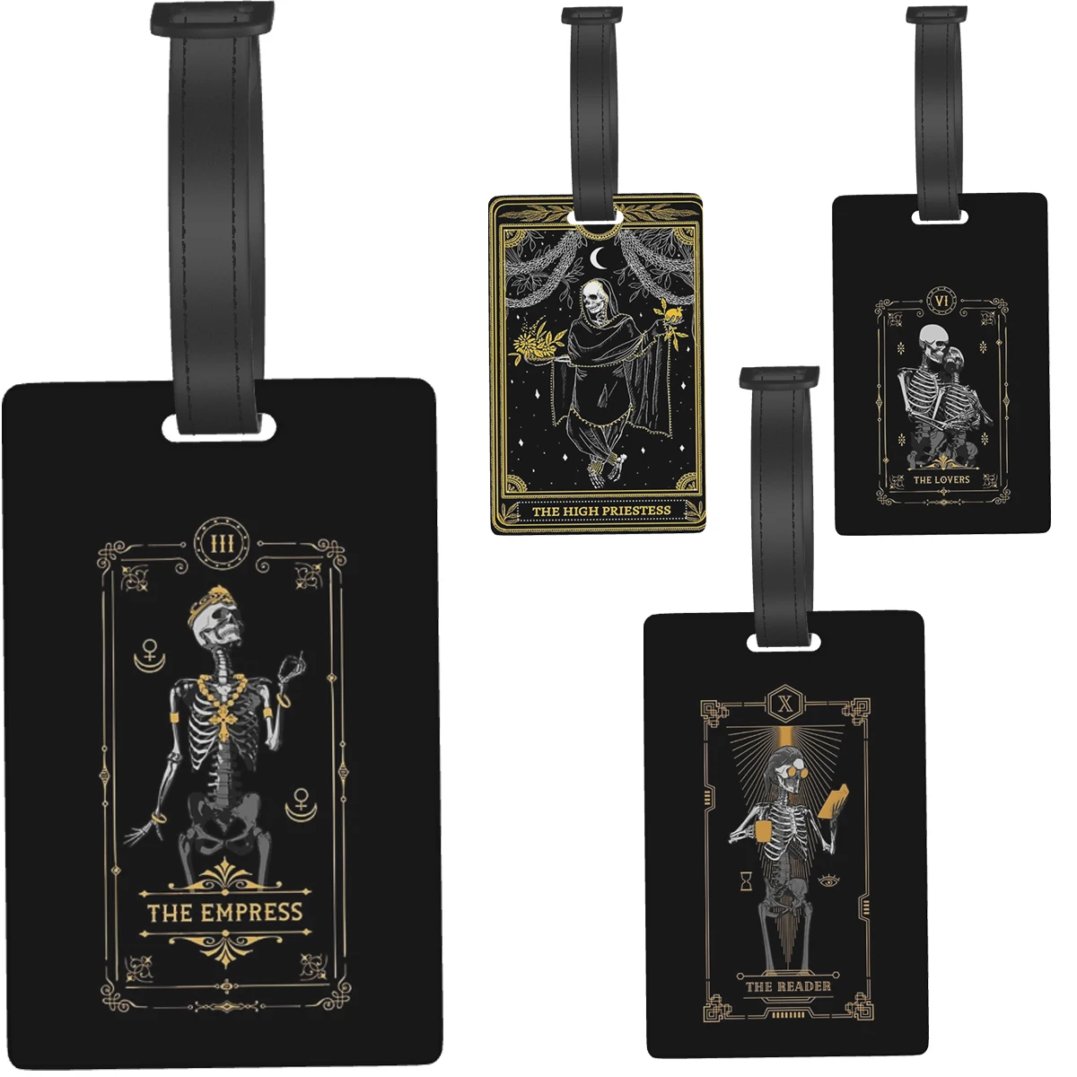 

Reader X Tarot Card Luggage Tags Suitcase Accessories Travel Fashion Baggage Boarding Tag Portable Label Holder ID Name Address