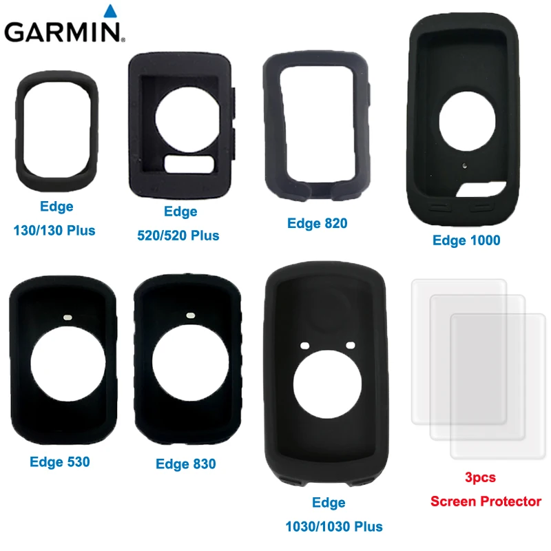 1 шт. чехол и 3 Защитная пленка для экрана Garmin Edge 130 plus 510 520 530 810 820 830 1000 1030 Explore Plus GPS