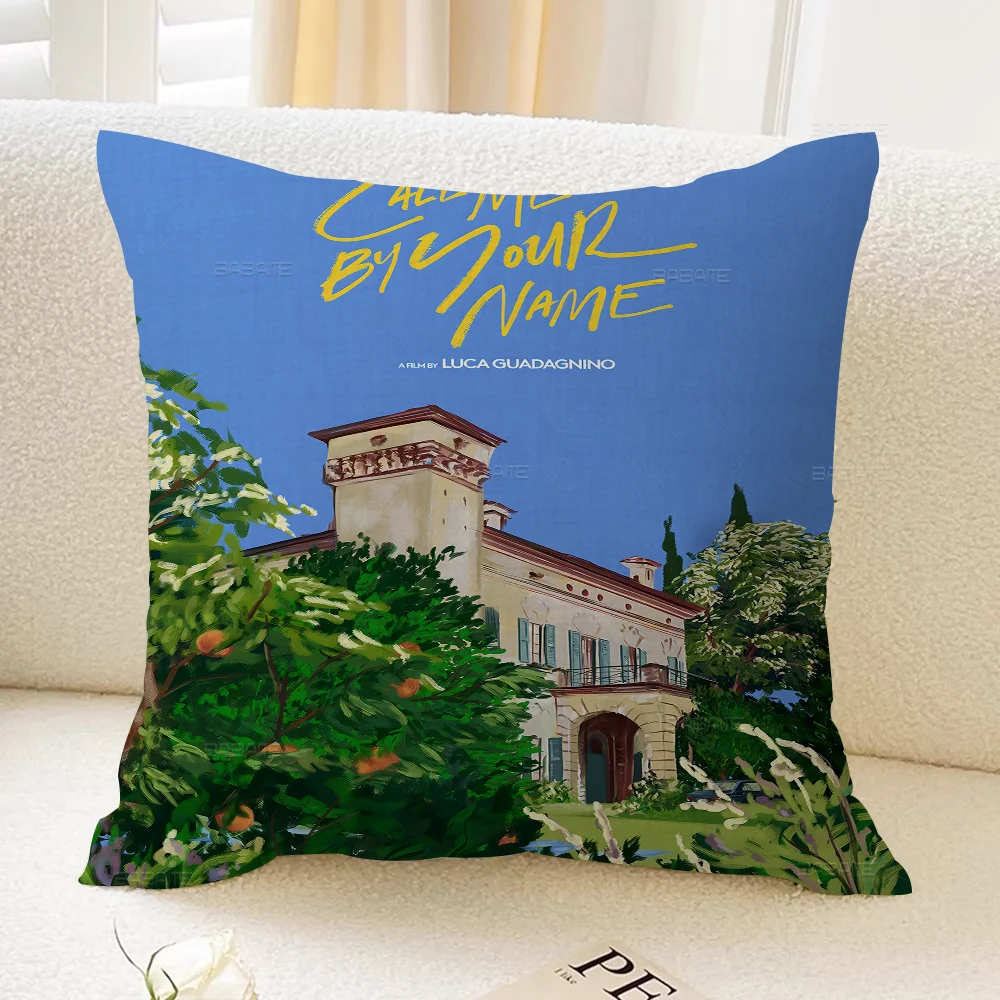 Офисная подушка Зови меня своим именем наволочка для автомобильной подушки 45X45
