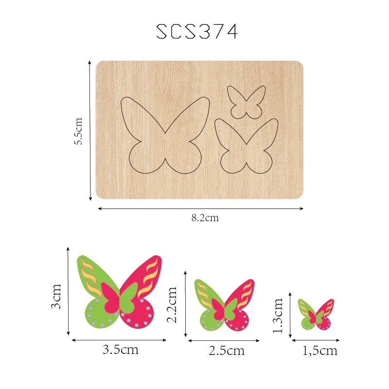 Деревянный нож для резки бабочки используемый с машиной SCS374