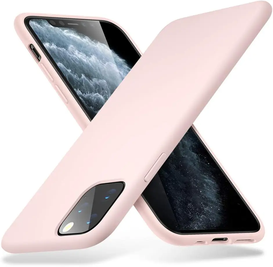 

For Capa Capinha iPhone 11 Pro (5.8) Yippee Case Silicone (Rosa)