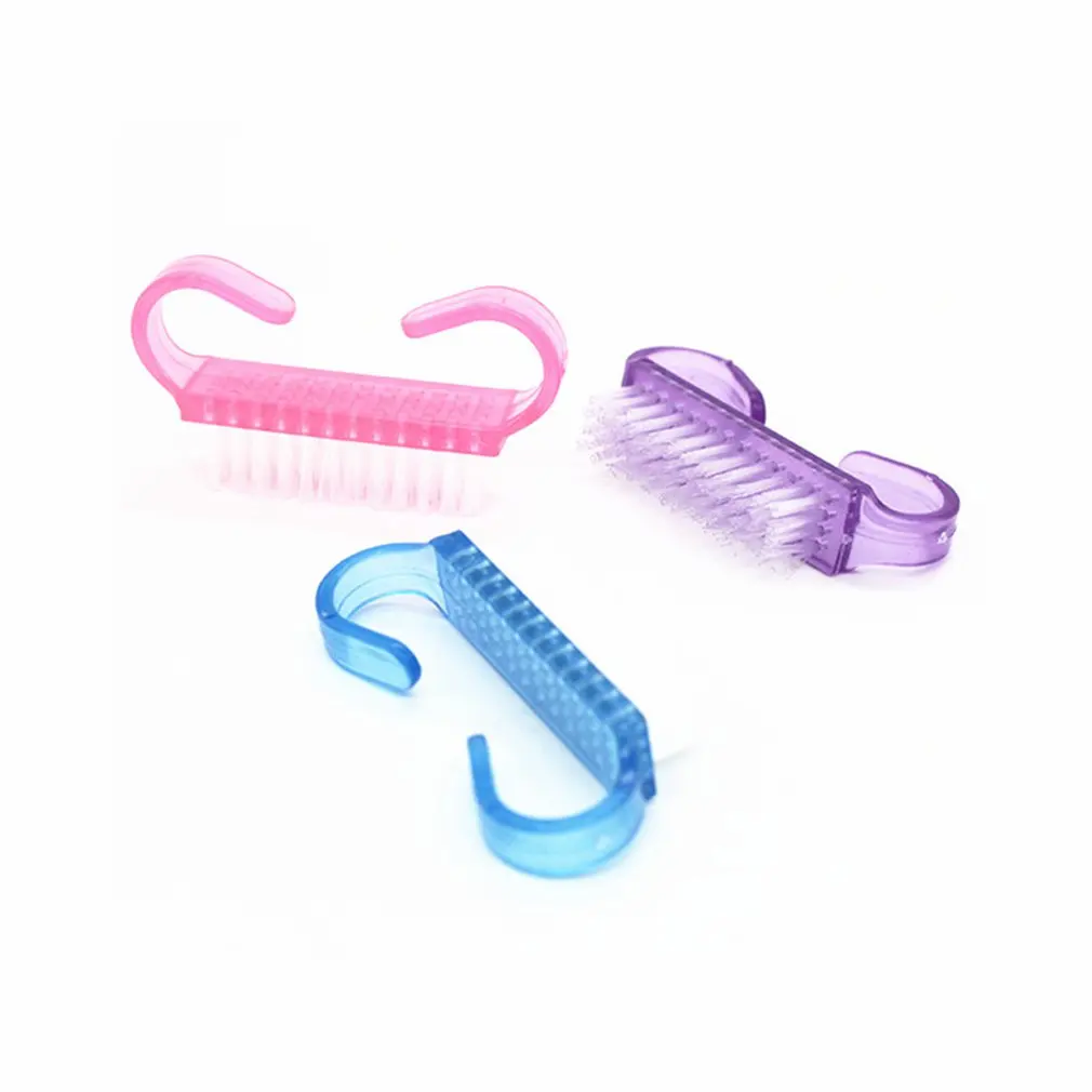 

3pcs Handle Nail Brush Nail Cleaner Fingernail Brush For Nail Brushes Cleaning Professional Nail Brushes