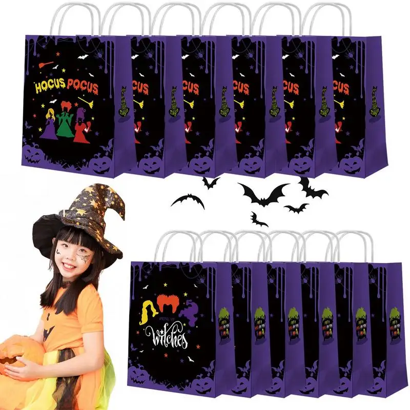 

Halloween Candy Bags Grocery Store Retail Shopping Craft Bags Halloween Witch Party Children Party Bags Birthday Party Favors