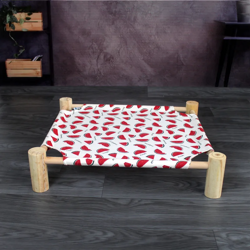 

Removable Washable Solid Wood Pet Camping Dog Beds for Dogs Cats Wooden Pet Nest Cat Hammock Dog Accessories Supplies