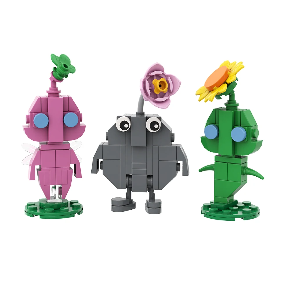 MOC аниме Pikmined Hocotate Olimar Asteroid Bricks Set Monster Game (art.: 3920d2abeafc3) - 3920d2abeafc3
