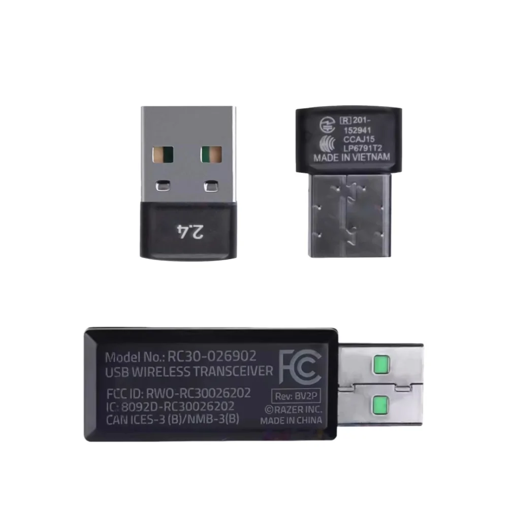 Фото Оригинальный USB-приемник Razer Nari Ultimate/Essential для наушников, замена, адаптер-донгл 2.4 ГГц, запчасти для ремонта гарнитуры №1