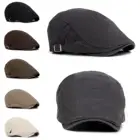 Новинка 2022 мужские береты плющ шапки-береты Кепка для гольфа вождения солнца кепка газетчика-модные мужские однотонные береты