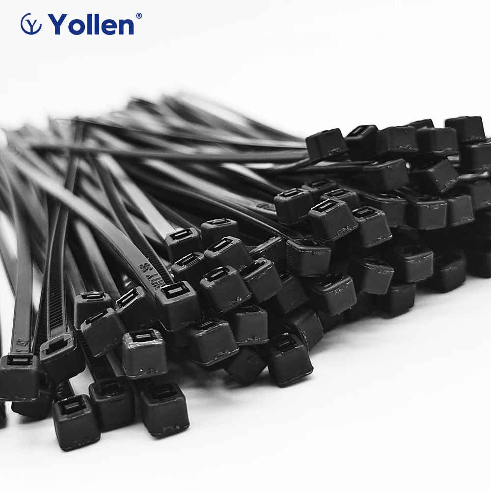 

100pcs Cable Tie 4x200mm Black White Assorted Self-Locking Nylon Ties Plastic Zip Tie Loop Wire Wrap Zip Ties