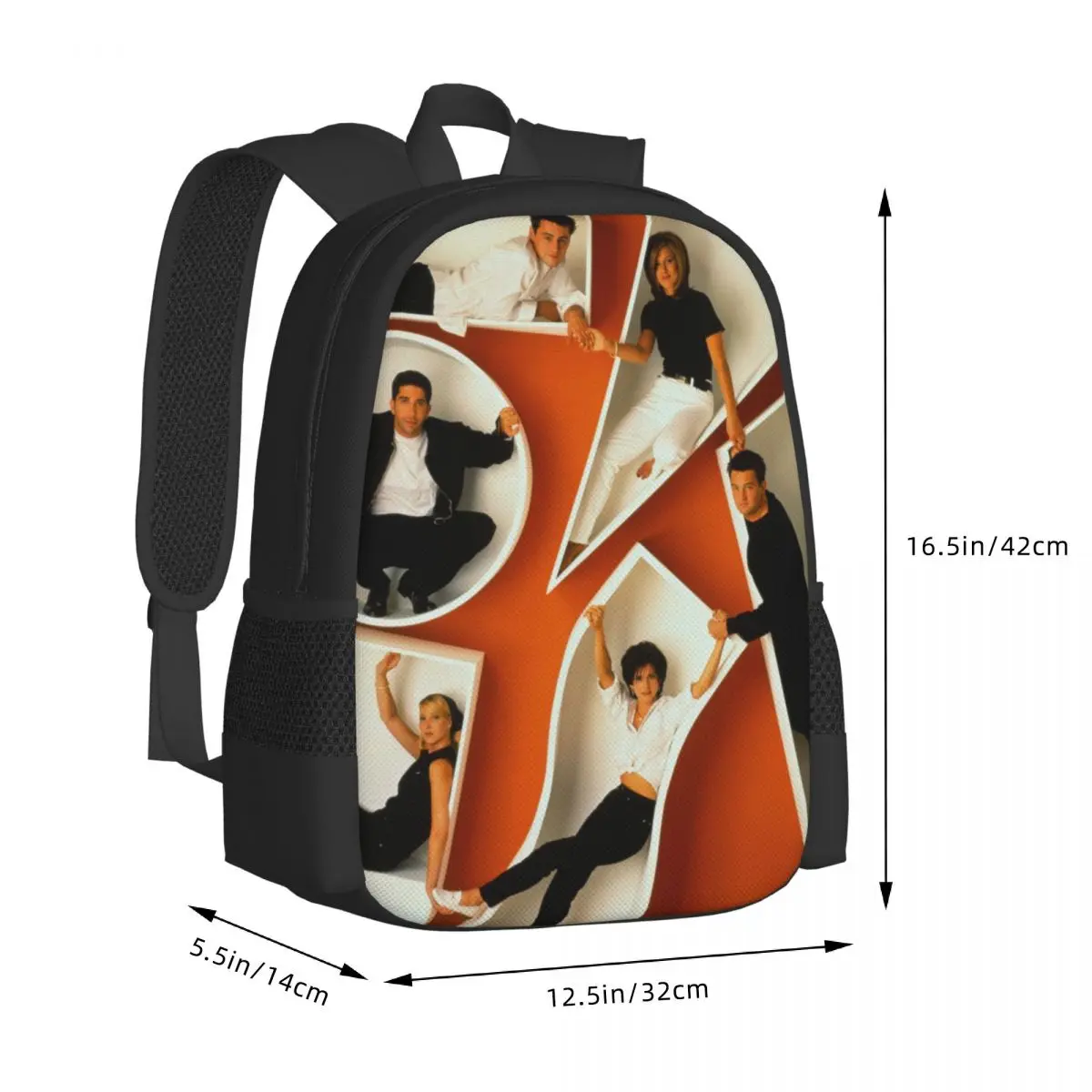 Friends Tv Show Backpack for Girls Boys Travel RucksackBackpacks for Teenage school bag