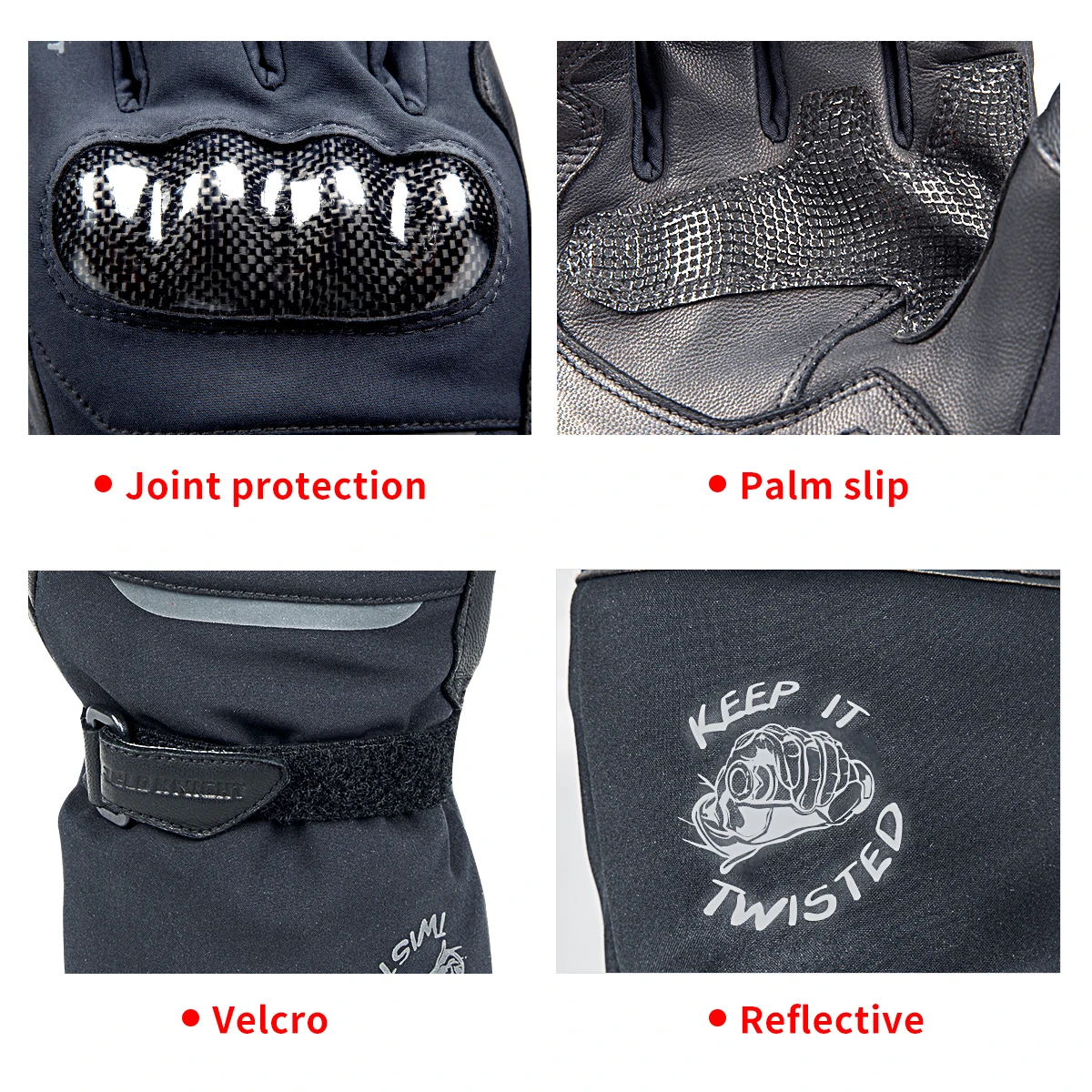 Men's Women Leather Motorcycle Gloves Moto Racing Carbon Fiber Gloves Hard Shell Knuckle Protection Motorcycling Skate Boarding enlarge