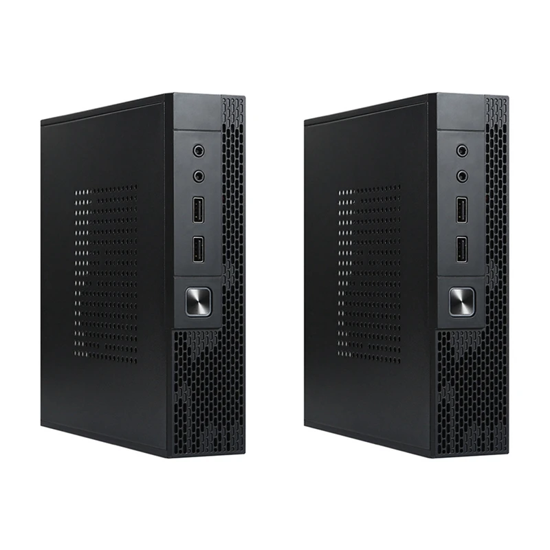 

2X ITX Computer Case TX02 Mini Desktop Case Industrial Control HTPC Case