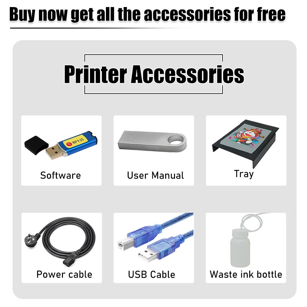 Принтер A4 DTF для Epson L805 Печатная машина футболок формата А4 переноса пленки Impresora dtf