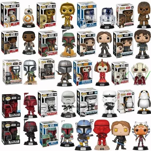 Фото FUNKO Звёздные войны: Генерал Гривус 129 #   Королева Амидала, Мандалорец 29 #   Фигурки Дарта Вейдера, Люка Скайуокера, Леи, коллекционные игрушки №2