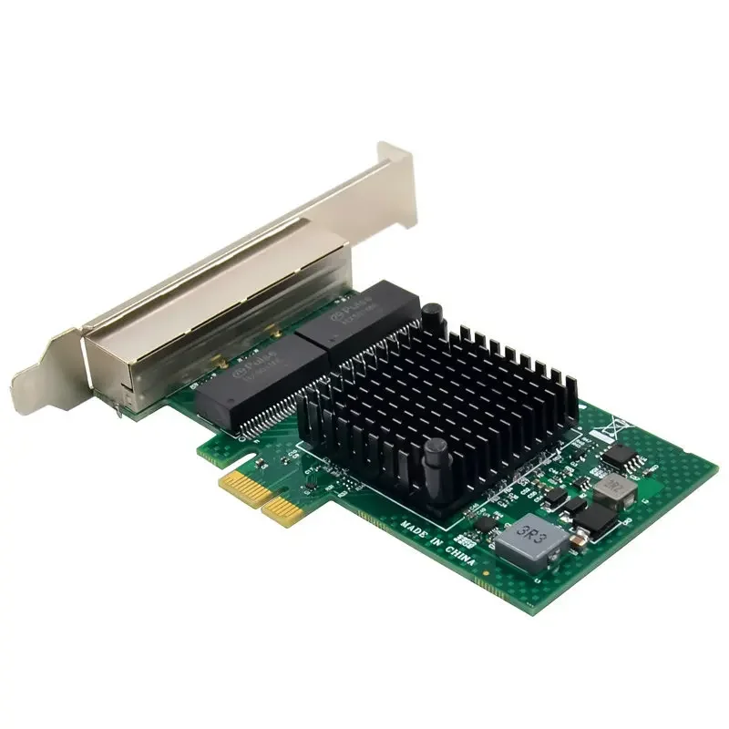 4-портовый сервер PCI-E Gigabit Ethernet card PCIE настольный компьютер BCM5719 мягкий роутер Synology
