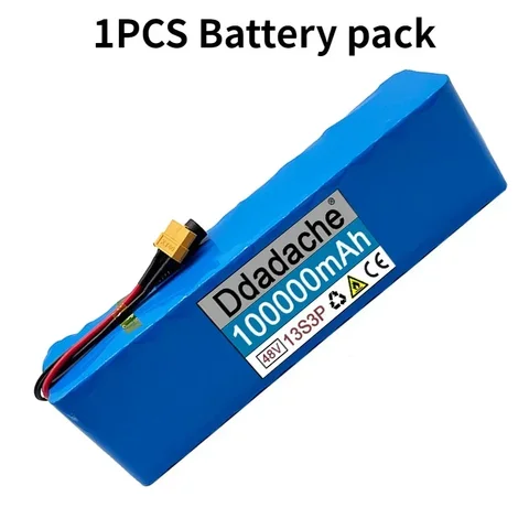 Литий-ионный аккумулятор 48 В, 100 Ач, 1000 Вт, 13S3P, литий-ионный аккумулятор для электрического велосипедного скутера 54,6 В с BMS + зарядное устройство