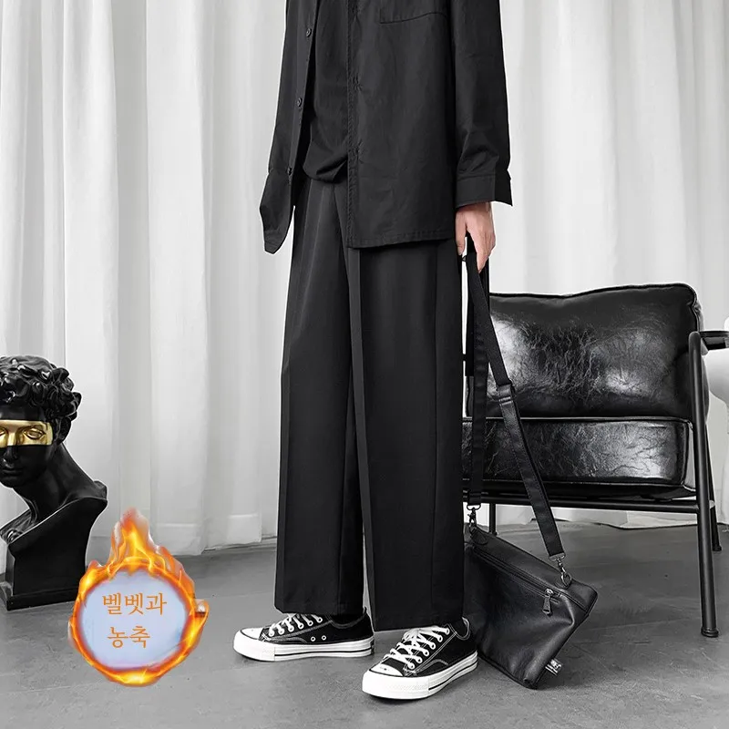 DK Униформа костюмные брюки мужские весенне-осенние модные брендовые свободные