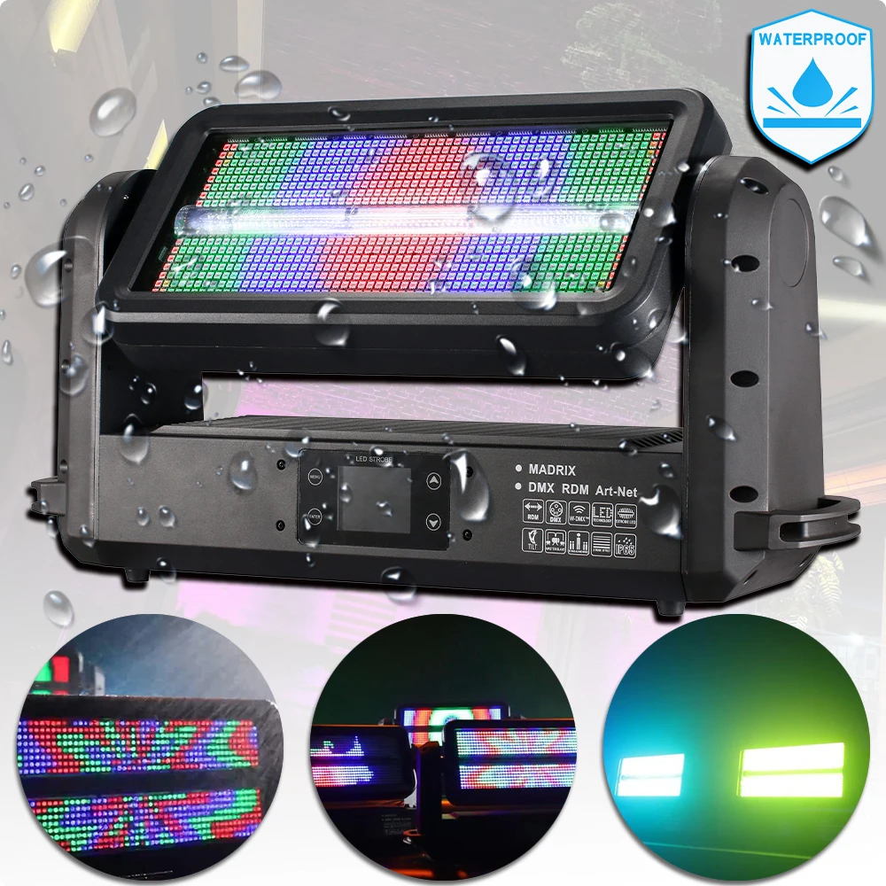 YUER светодиодный Flat Par/Водонепроницаемый стробоскоп 3000 Вт Контроллер освещения