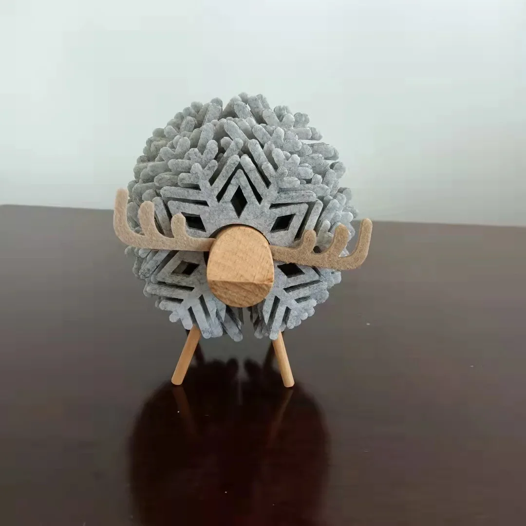 

MOONBIFFY Рождественские подставки под стаканы из войлока