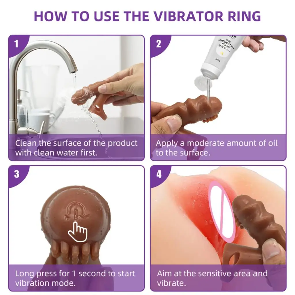 Вибрирующее кольцо для пениса Мужской мастурбатор женщин и мужчин вагинальный