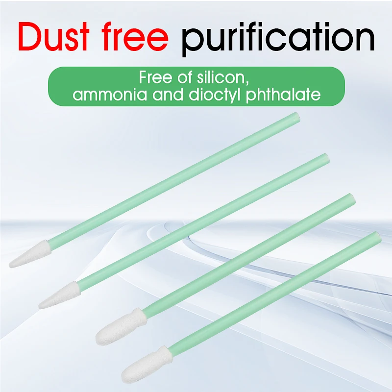 100PCS Fiber Cleaning Rod Fiber Optic Cleaning Sticks Fiber Optic Swabs For 1.25mm/2.5mm LC/SC/FC/ST Connectors FTTH Tool