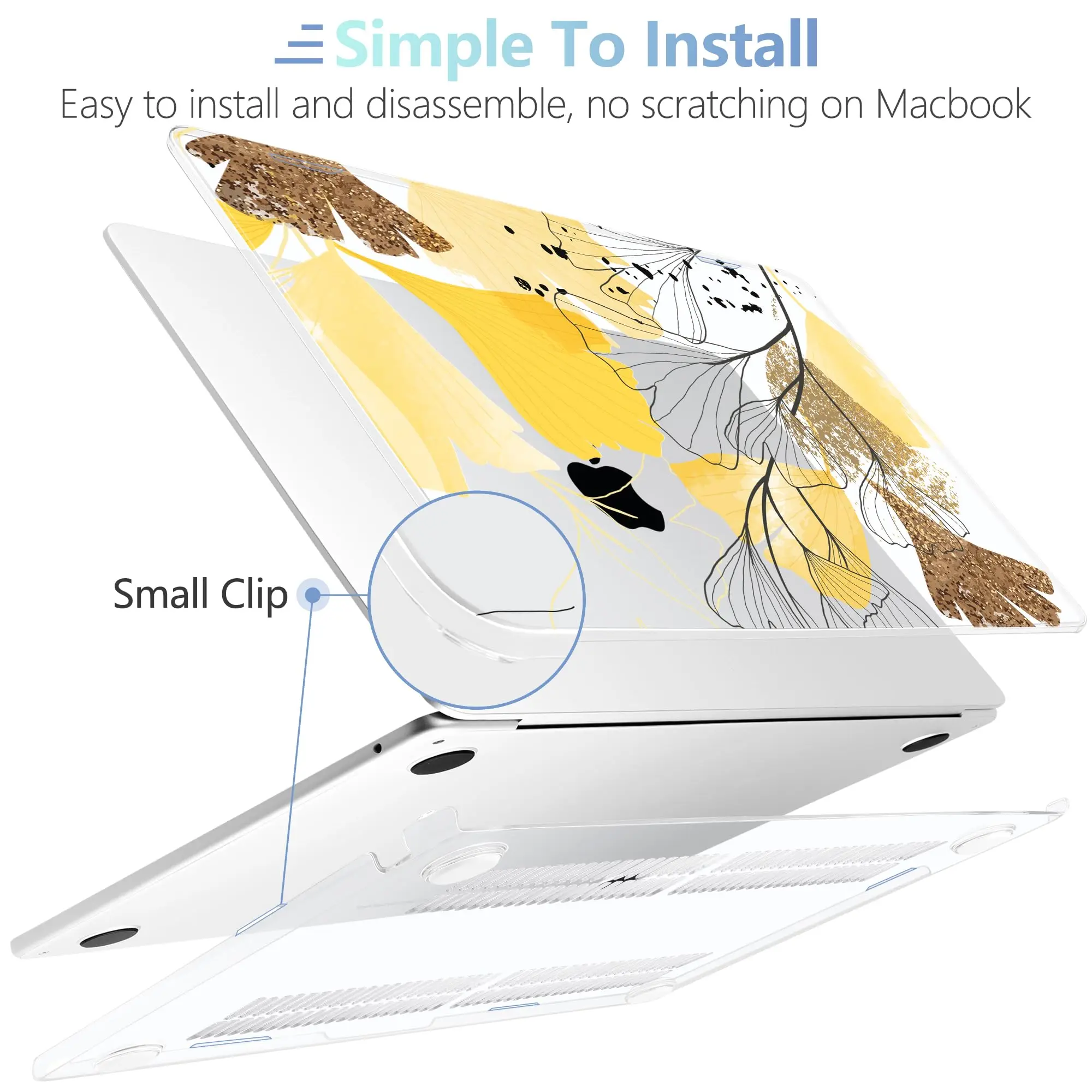 Жесткий чехол для Macbook Pro 14 16 M3 A2991 2981 A2992 2023 M2 Air 15