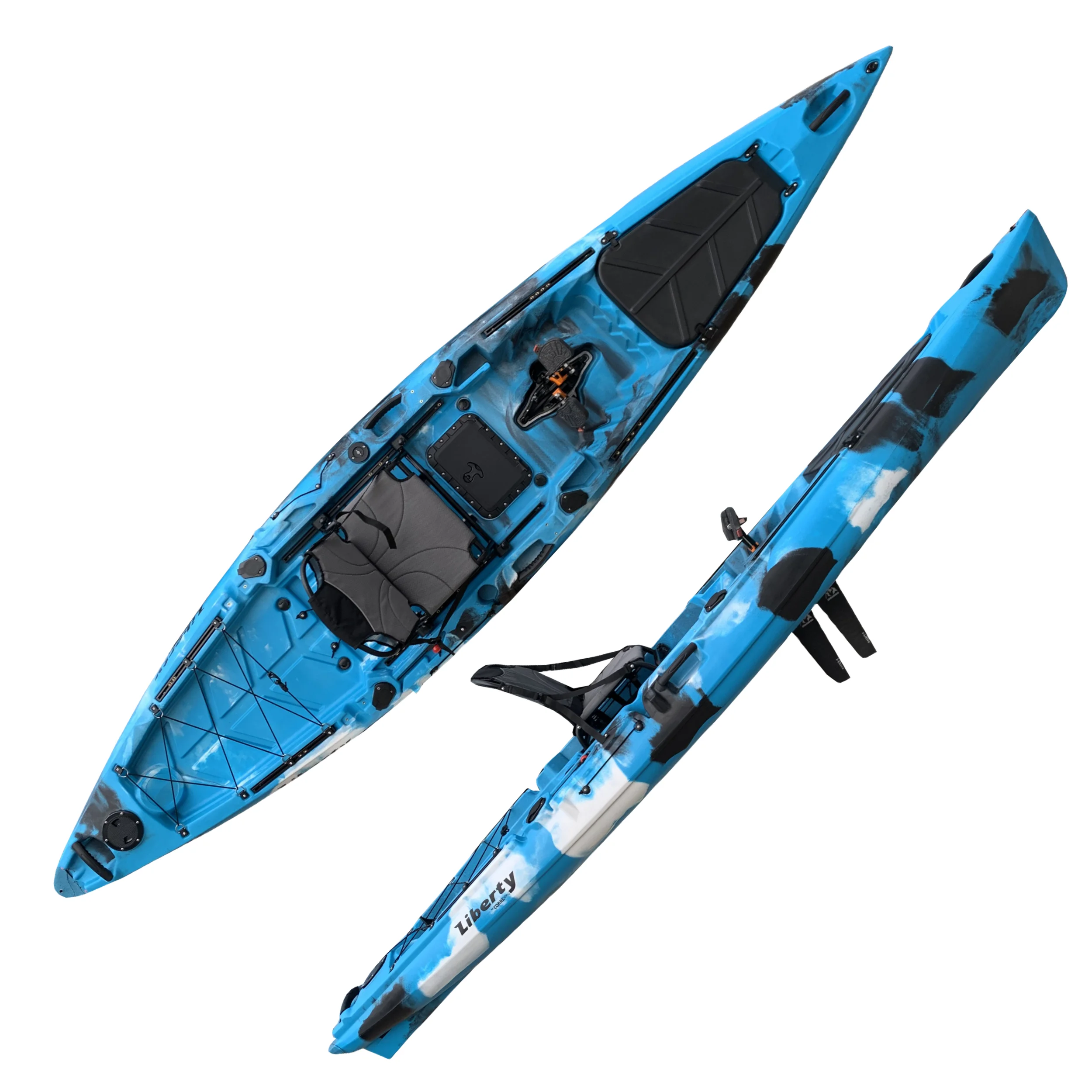Zero Kayak новинка 4 15 м педаль для одного человека рыбалки каяк каноэ/лодка