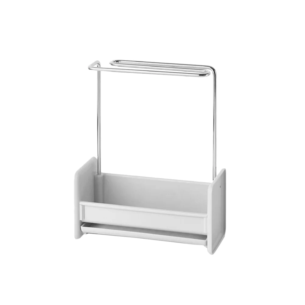 

2PCS Kitchen Dish Cloth Cleaning Towel Stand Countertop Sponge Steel Wool Drain Rack Organizer