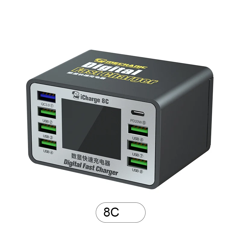 

MECHANIC iCharge 8A 8C 8-портовое зарядное устройство