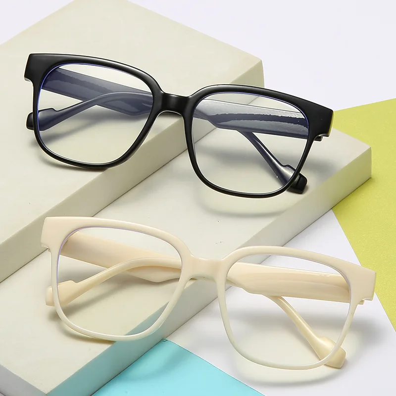 

2023 Men's And Women's Finished Myopia Glasses Retro Oval Frame Anti-Blue Glasses Myopia Glasses