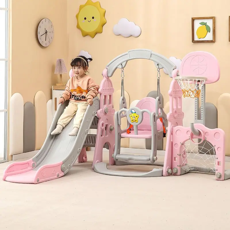 

Children'S Slide Indoor Household Baby Slide Swing Combination Small Amusement Park Baby Toy Thickening