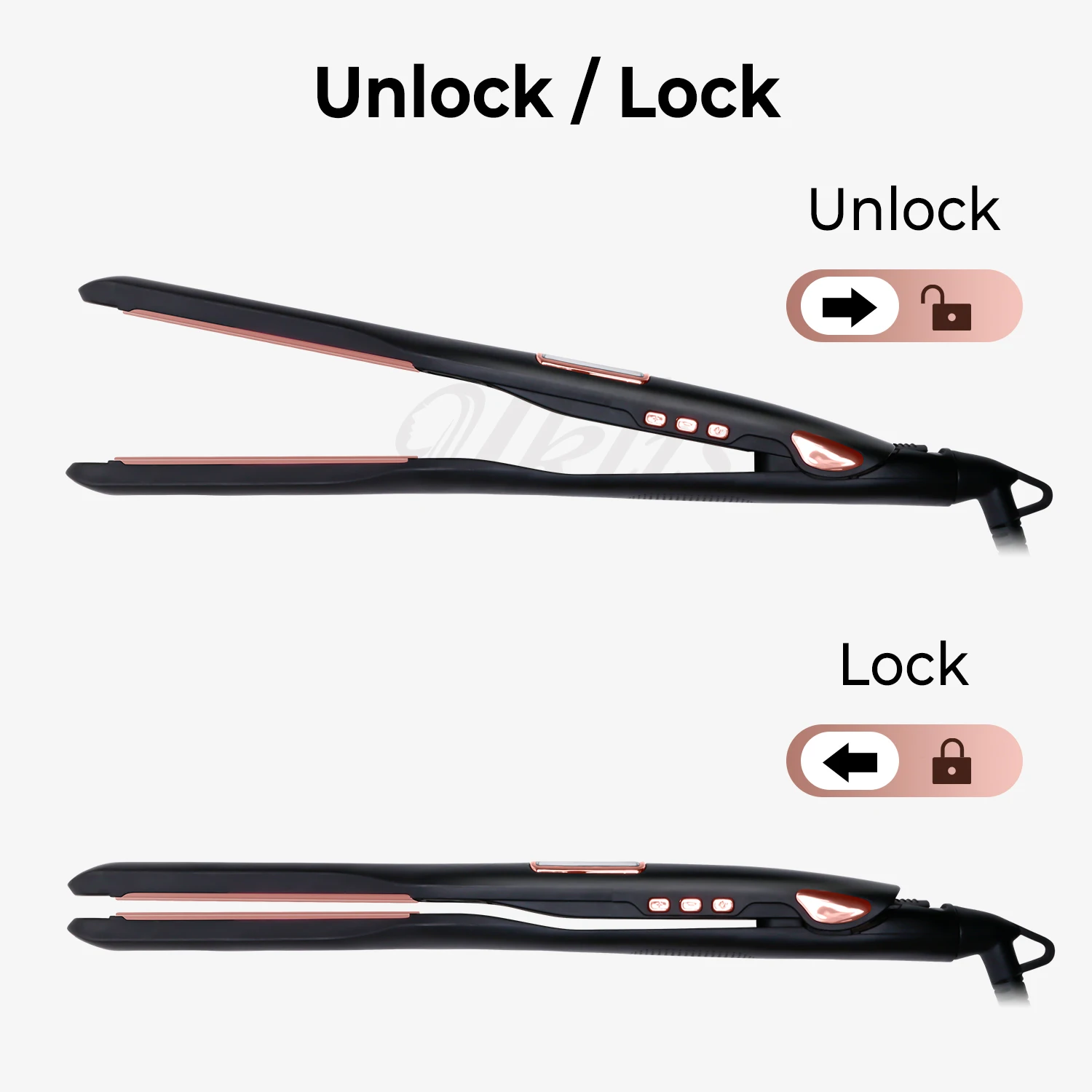 2 в 1 мини-утюжок для выпрямления волос