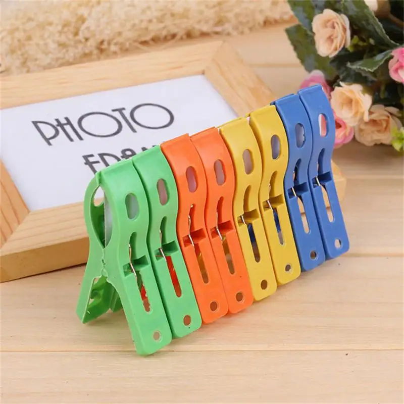 

Non-toxic Hanger Clips Odorless Environmentally Friendly Beach Towel Clip Sturdy Firm Plastic Laundry Clip Household Accessories