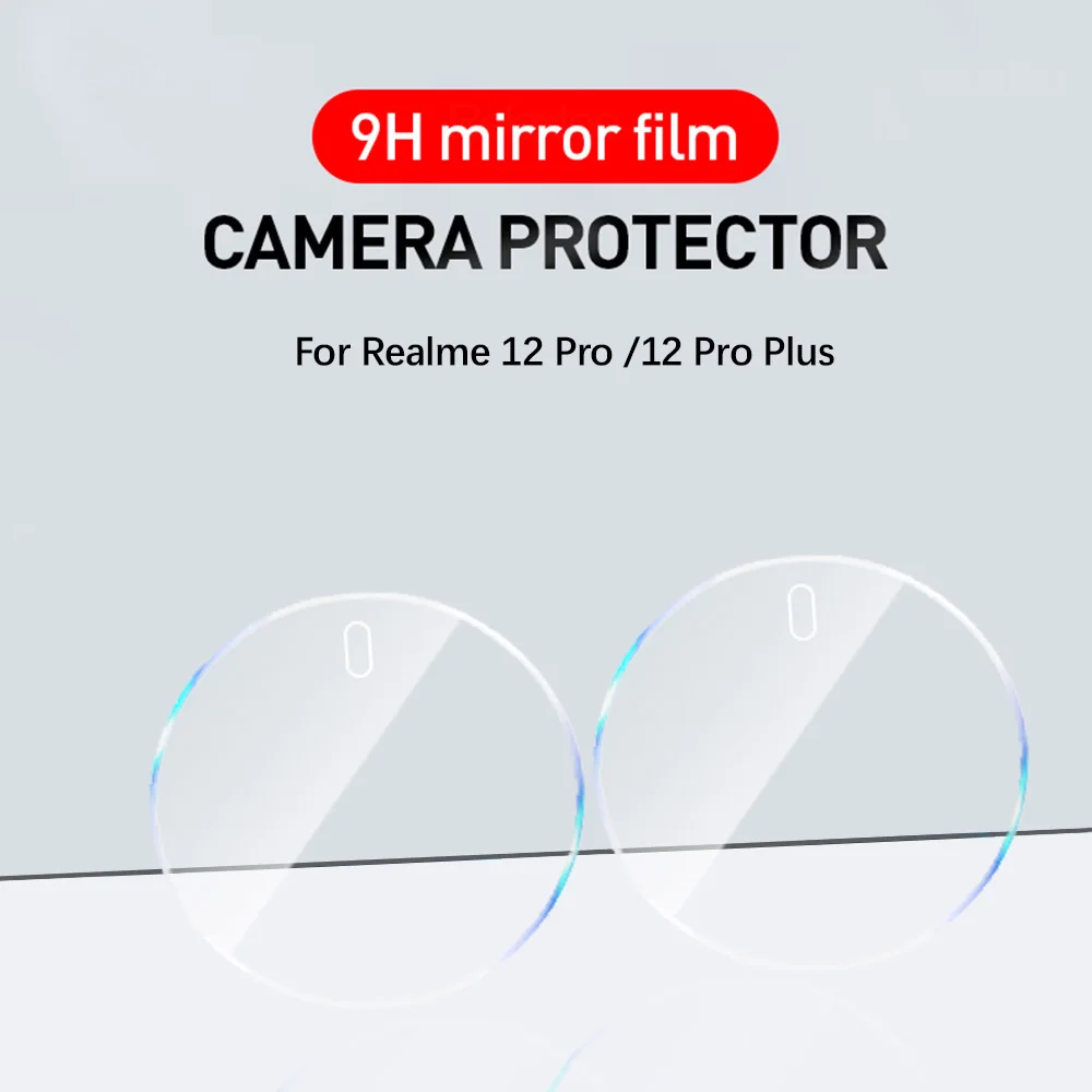 2 шт. защитная пленка для камеры задняя крышка объектива Realme 12 Pro + кольцо из