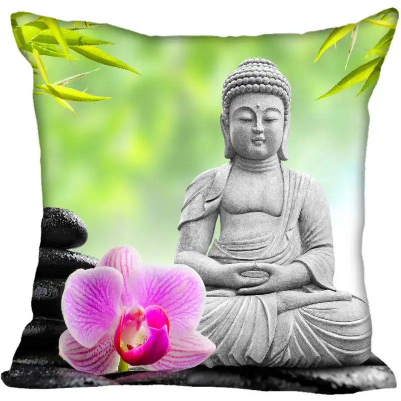 

Будда дзен камень цветок Подушка Чехол для гостиной Подушка Чехол 45x45 см подушка чехол украшение для дома